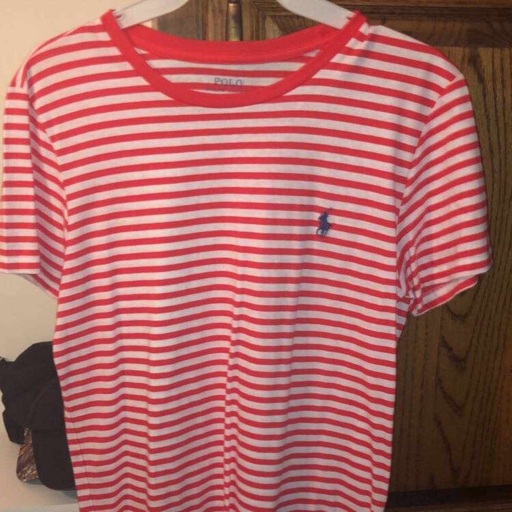 Coral polo shirt